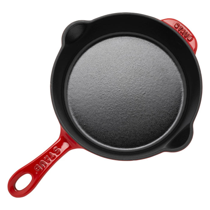 STAUB Cast Iron 8.5-inch Traditional Deep Skillet - Cherry