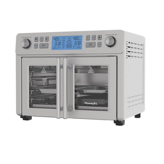 PowerXL SmartSynx 1750W Duplex French Door Toaster Oven and Air Fryer: Stainless Steel Countertop, 25L Capacity (LOCAL PICKUP ONLY)