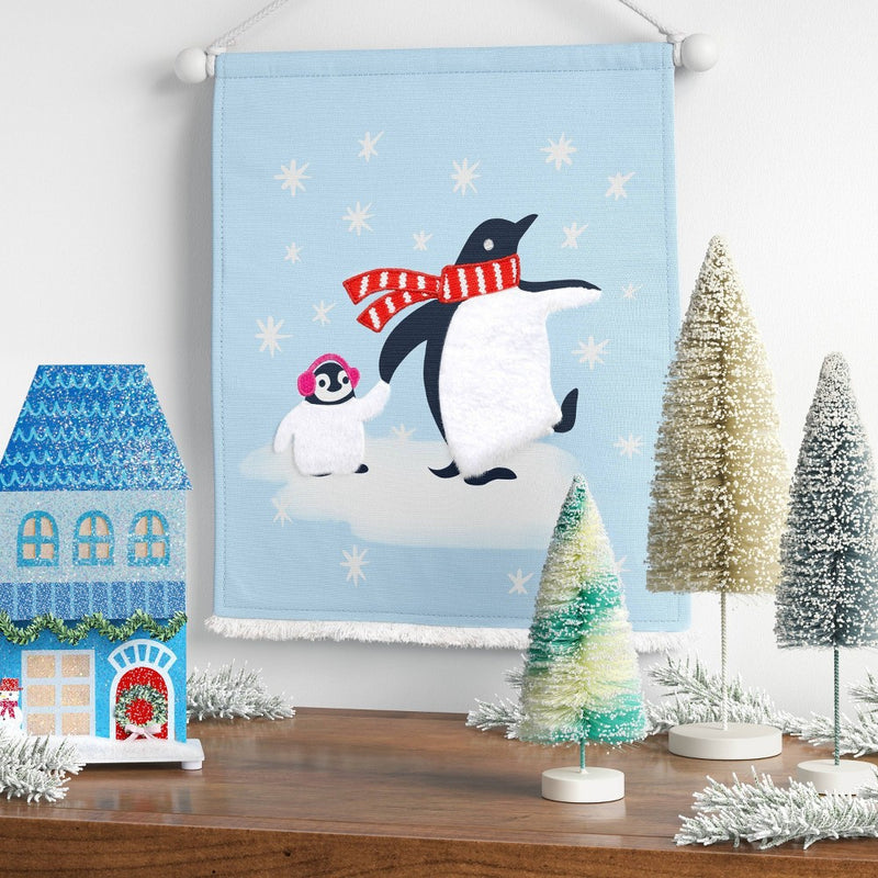 14.5"x13.5" Penguin Banner with Tassel Christmas Wall Decor - Wondershop