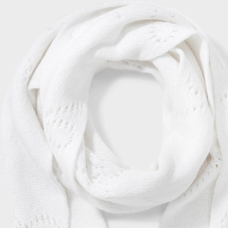 Bow Scarf - Wild Fable White