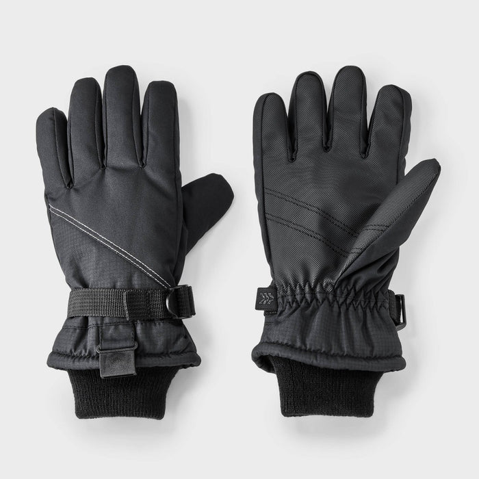 Kids' Ski Glove - All In Motion Black 8-14