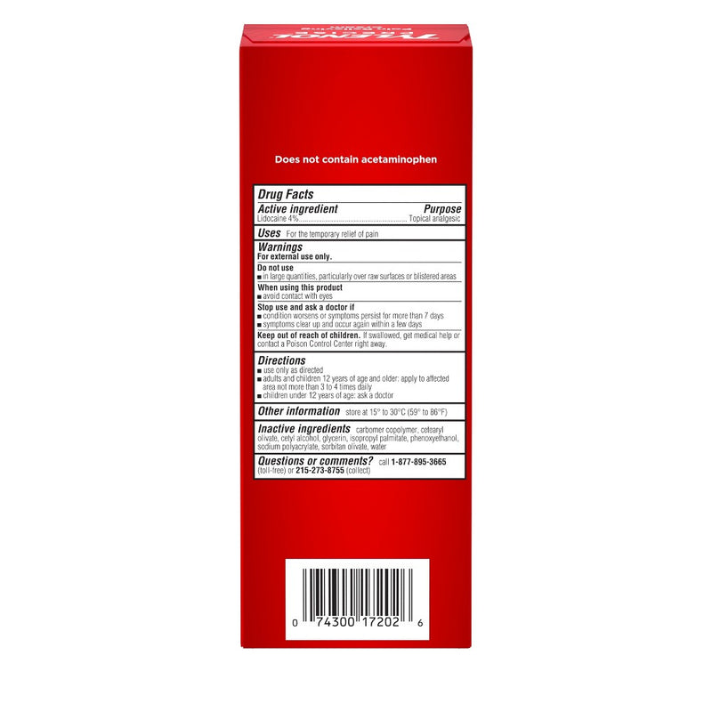 Tylenol Precise Maximum Strength 4% Lidocaine Pain Relieving Cream - Fragrance Free - 4oz