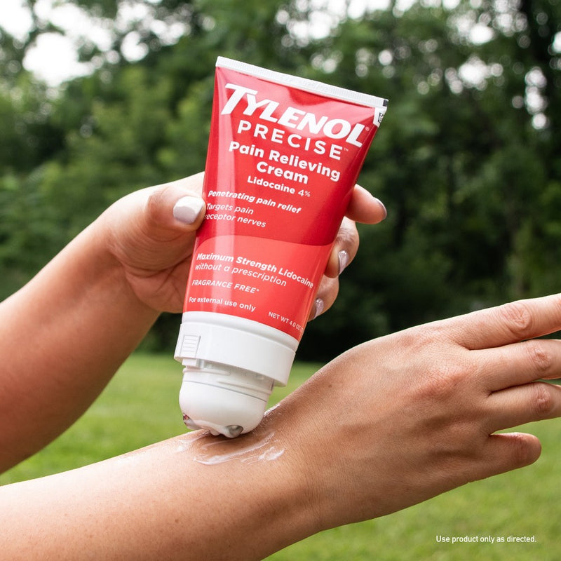 Tylenol Precise Maximum Strength 4% Lidocaine Pain Relieving Cream - Fragrance Free - 4oz