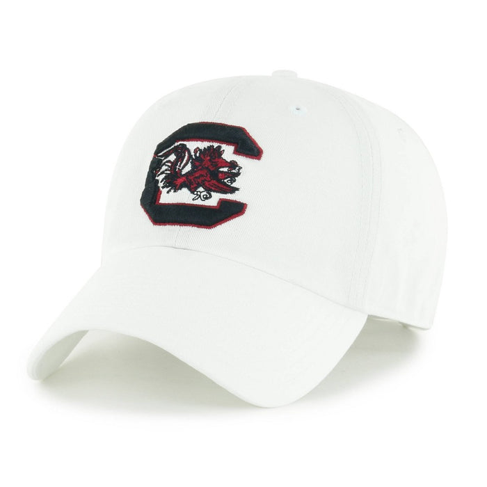 NCAA South Carolina Gamecocks White Clean Up Hat