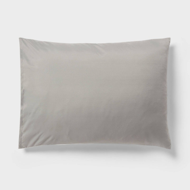Standard Lofty Microfiber Comforter Sham White - Room Essentials: 180 Thread Count, OEKO-TEX Certified, No Fill
