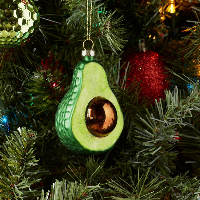 Glass Avocado Christmas Tree Ornament - Wondershop