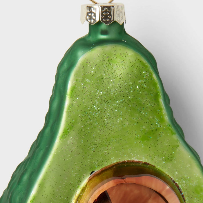 Glass Avocado Christmas Tree Ornament - Wondershop