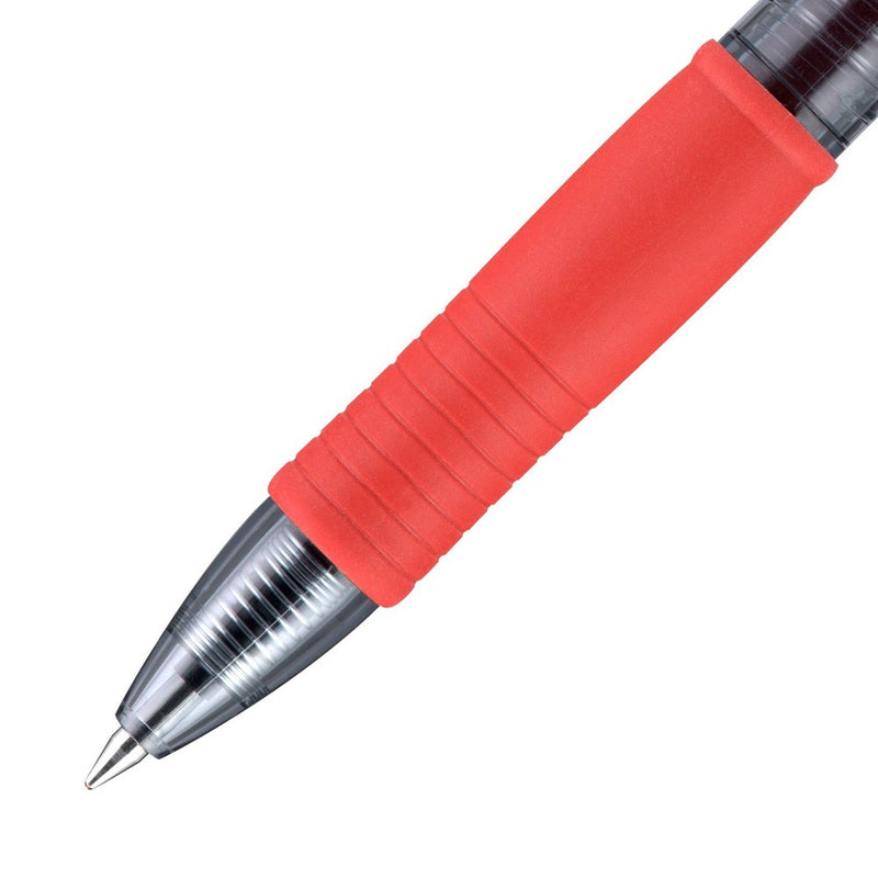 Pilot 3ct G2 Premium Retractable Gel Pens Fine Point 0.7mm Red Ink: Rubber Grip, Stationery & Office, pil31021