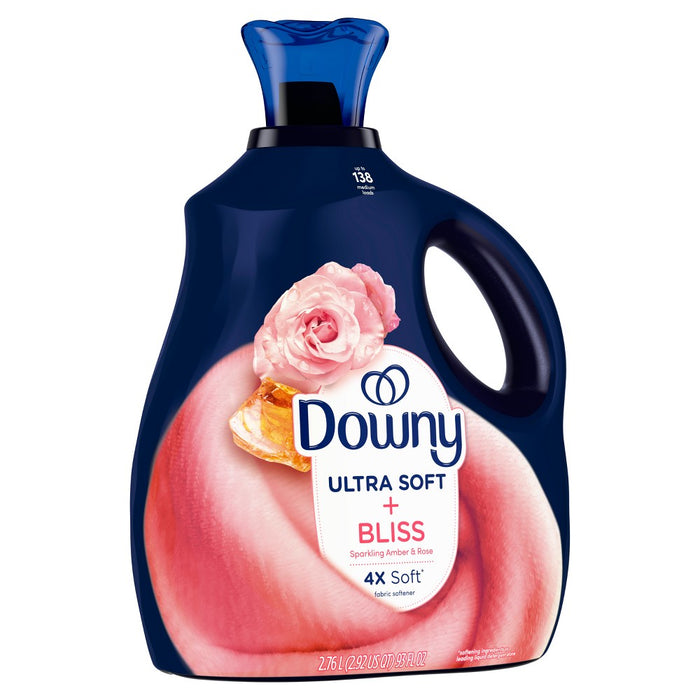 Downy Ultra Soft + Bliss Sparkling Amber & Rose Liquid Fabric Softener - 93 fl oz