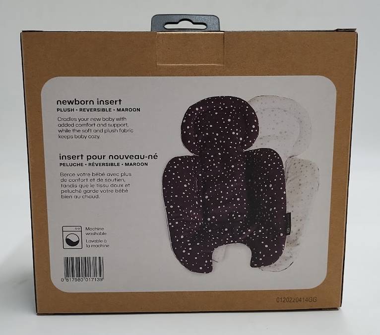 4moms Newborn Insert Reversible Plush - Maroon