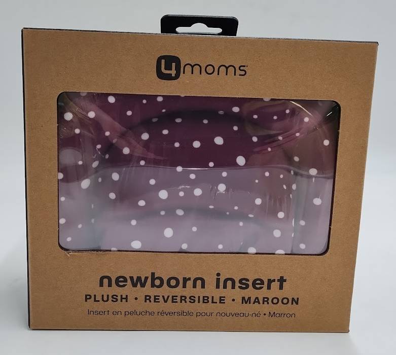 4moms Newborn Insert Reversible Plush - Maroon