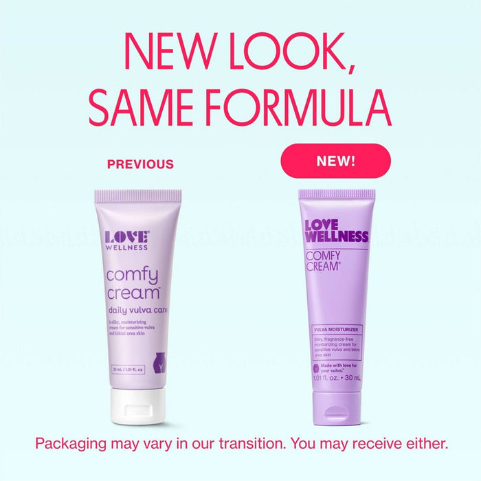 Love Wellness Comfy Cream Fragrance Free Vulva Moisturizer - 1.01 fl oz