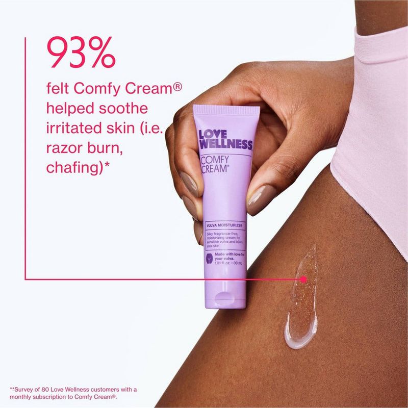 Love Wellness Comfy Cream Fragrance Free Vulva Moisturizer - 1.01 fl oz