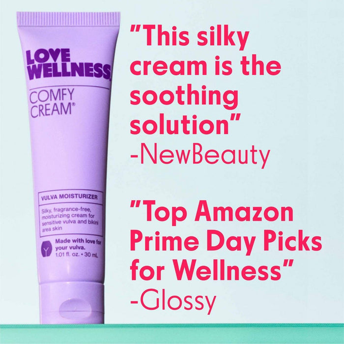 Love Wellness Comfy Cream Fragrance Free Vulva Moisturizer - 1.01 fl oz