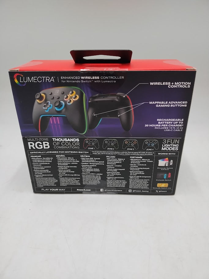PowerA Enhanced Lumectra Wireless Controller for Nintendo Switch