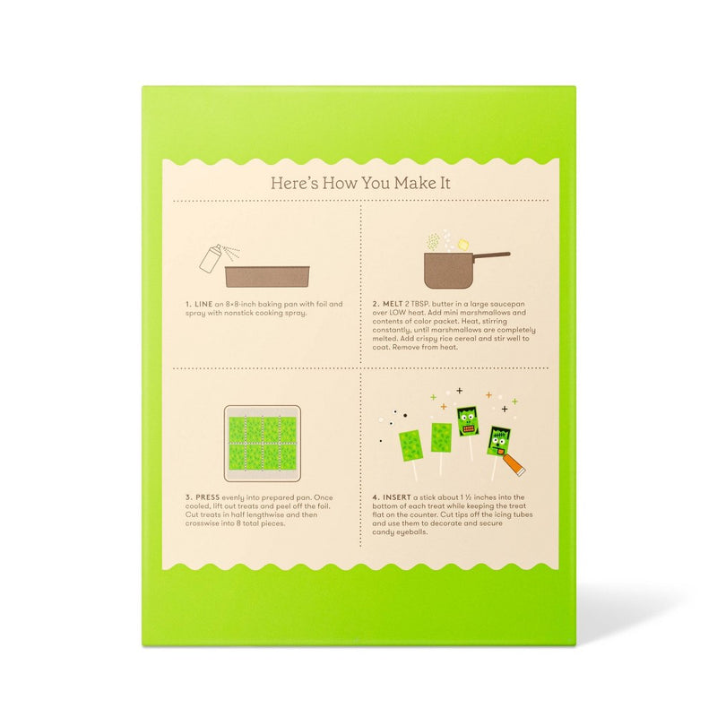 Frightful Frankenstein Crispy Rice Treats Kit - 7.4oz - Halloween - Favorite Day