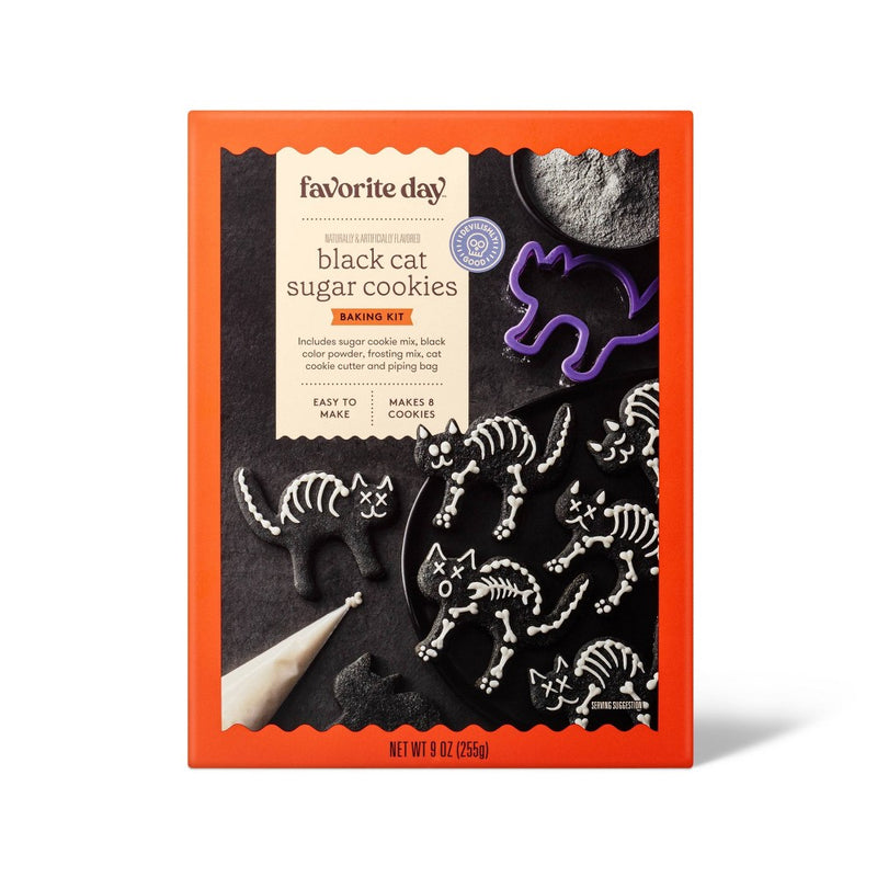 Black Cat Sugar Cookies Baking Kit - 9oz - Halloween - Favorite Day