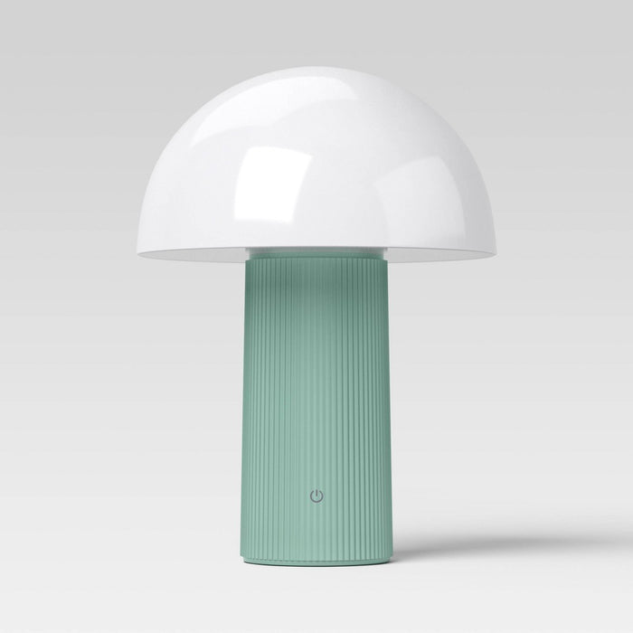 Portable Mushroom Lamp with Rechargeable Battery Green: Touch Sensor, 3-Way Light - Room Essentials