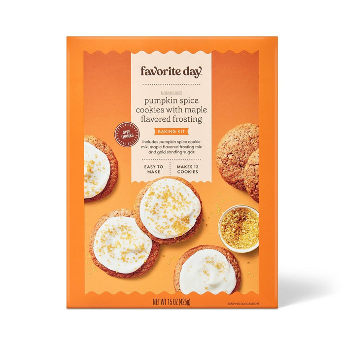 Harvest Maple Pumpkin Cookie Kit - 15oz - Favorite Day