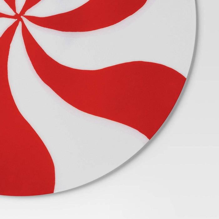 Christmas Round Swirl Placemat Red/White - Wondershop