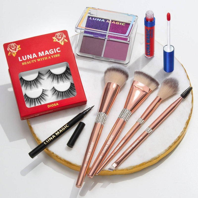 LUNA MAGIC Face Makeup Brush Set - 4ct