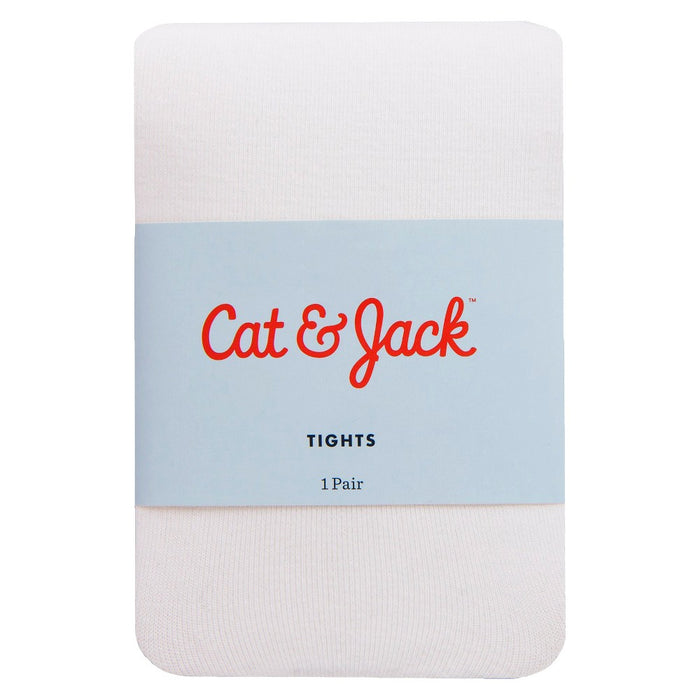 Baby Girls' Solid Tights - Cat & Jack White 6-12M