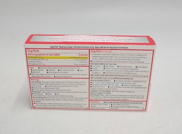 Sudafed PE Head Congestion + Flu Severe Tablets - 24ct EXP 12/2026