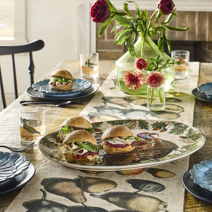 19"x14" Turkey with Acorn Stoneware Oval Serving Platter - John Derian for Target