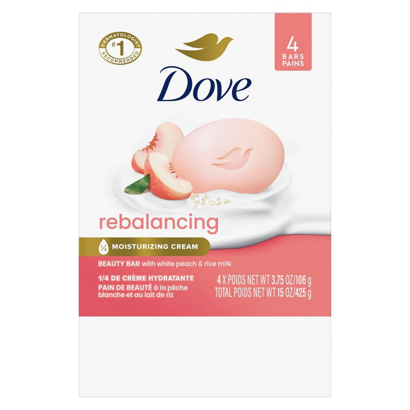 Dove Beauty Peach Bar Soap - 4ct