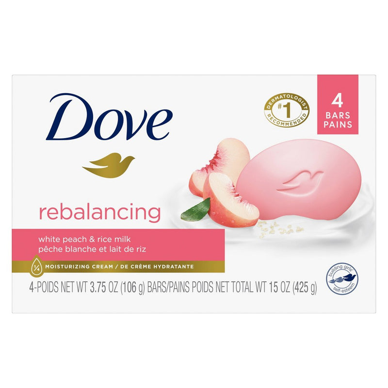 Dove Beauty Peach Bar Soap - 4ct