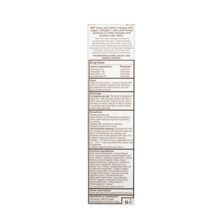 Pacifica Vegan Collagen Every Day Lotion Floral - 1.7 fl oz