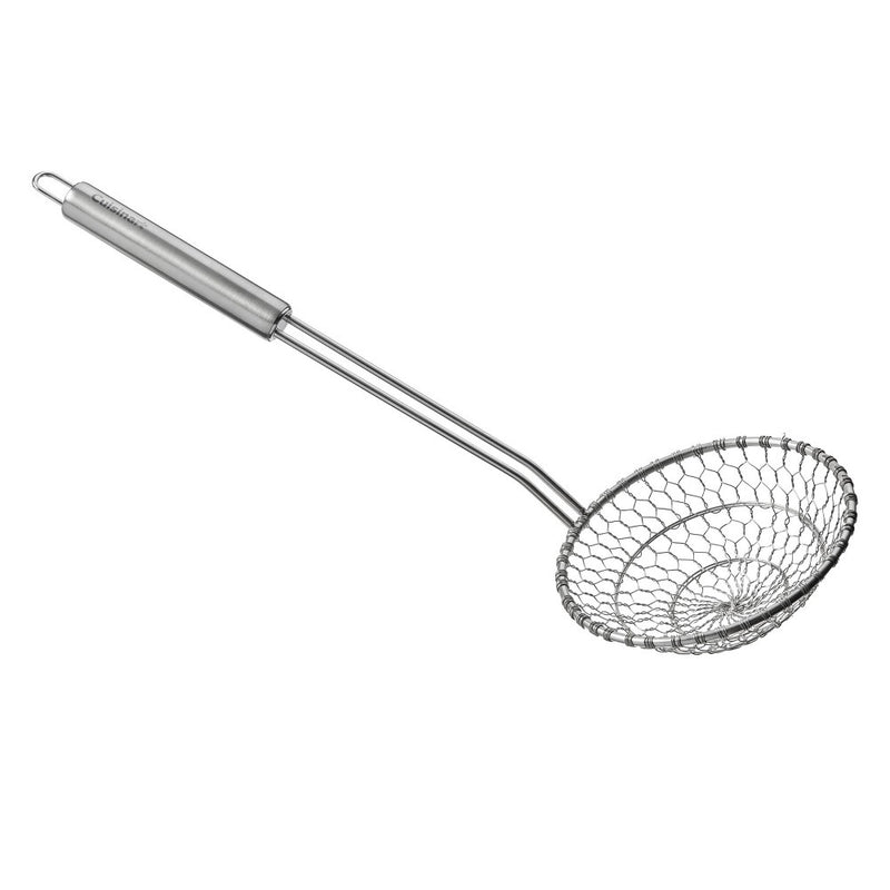Cuisinart 5" Spider Strainer: Stainless Steel Hand Strainer, Dishwasher-Safe, 12.75" Handle, Silver Finish