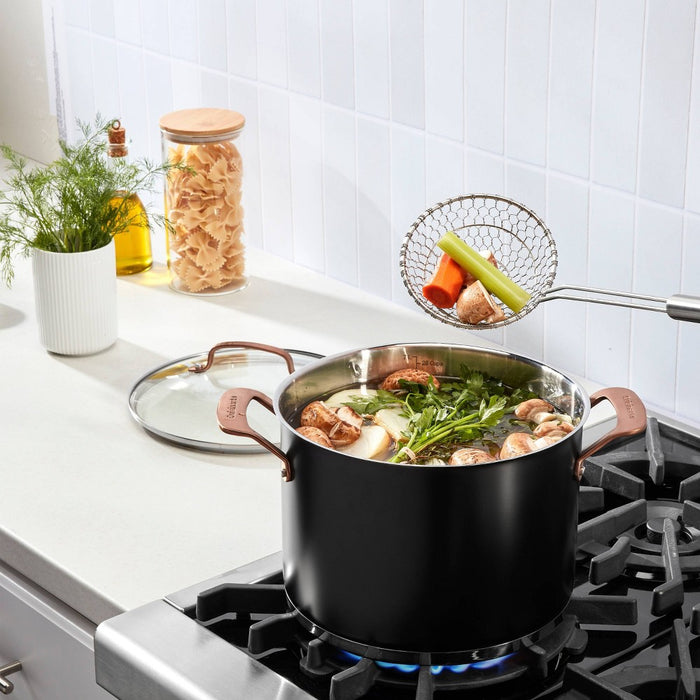 Cuisinart 5" Spider Strainer: Stainless Steel Hand Strainer, Dishwasher-Safe, 12.75" Handle, Silver Finish
