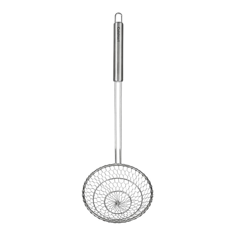 Cuisinart 5" Spider Strainer: Stainless Steel Hand Strainer, Dishwasher-Safe, 12.75" Handle, Silver Finish