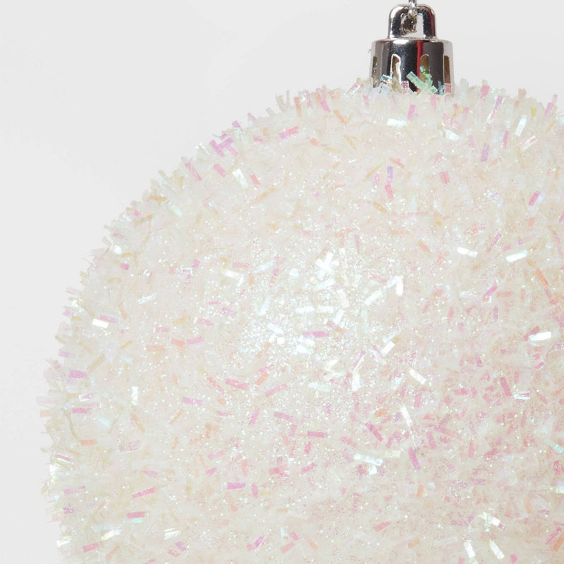 Tinsel Ball Christmas Tree Ornament Iridescent - Wondershop