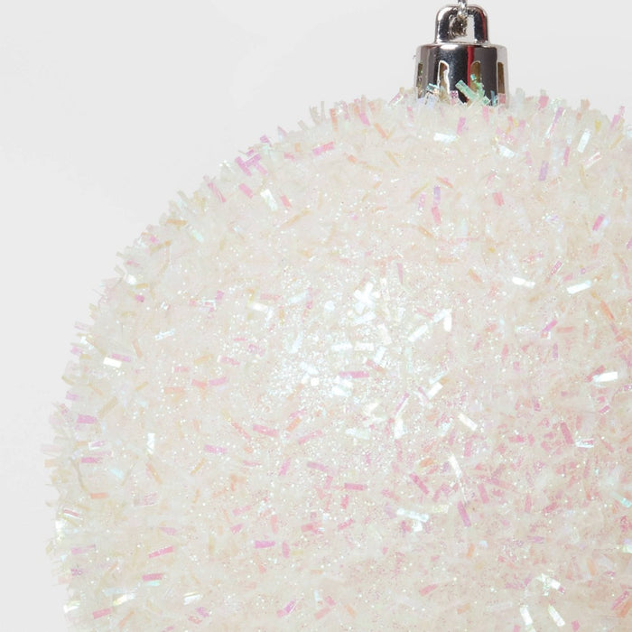 Tinsel Ball Christmas Tree Ornament Iridescent - Wondershop