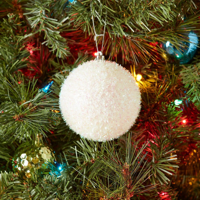 Tinsel Ball Christmas Tree Ornament Iridescent - Wondershop