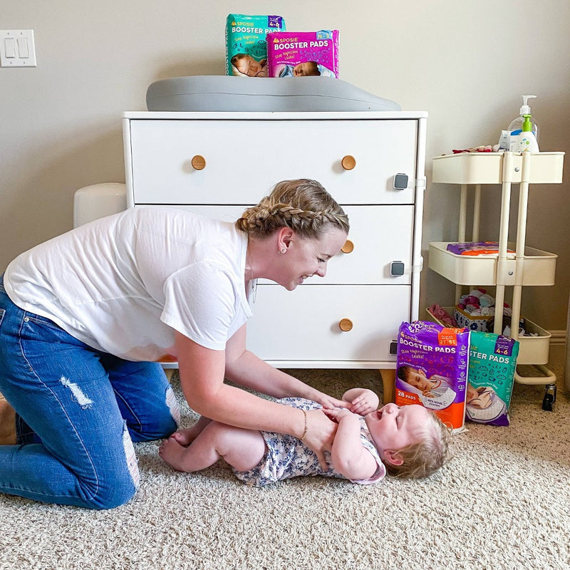 Sposie Booster Pads For Overnight Diaper Leak Protection - 32ct