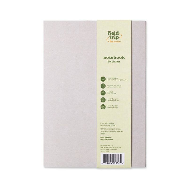 Field Trip 60pg 6"x8.5" Ruled Notebook Sunshine