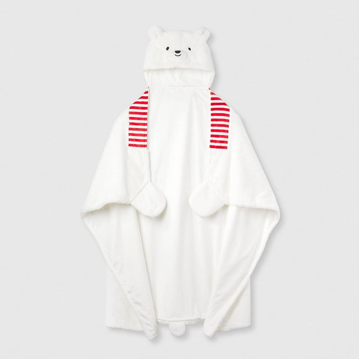 Polar Bear Holiday Matching Family Pajama Wearable Blanket - Wondershop White