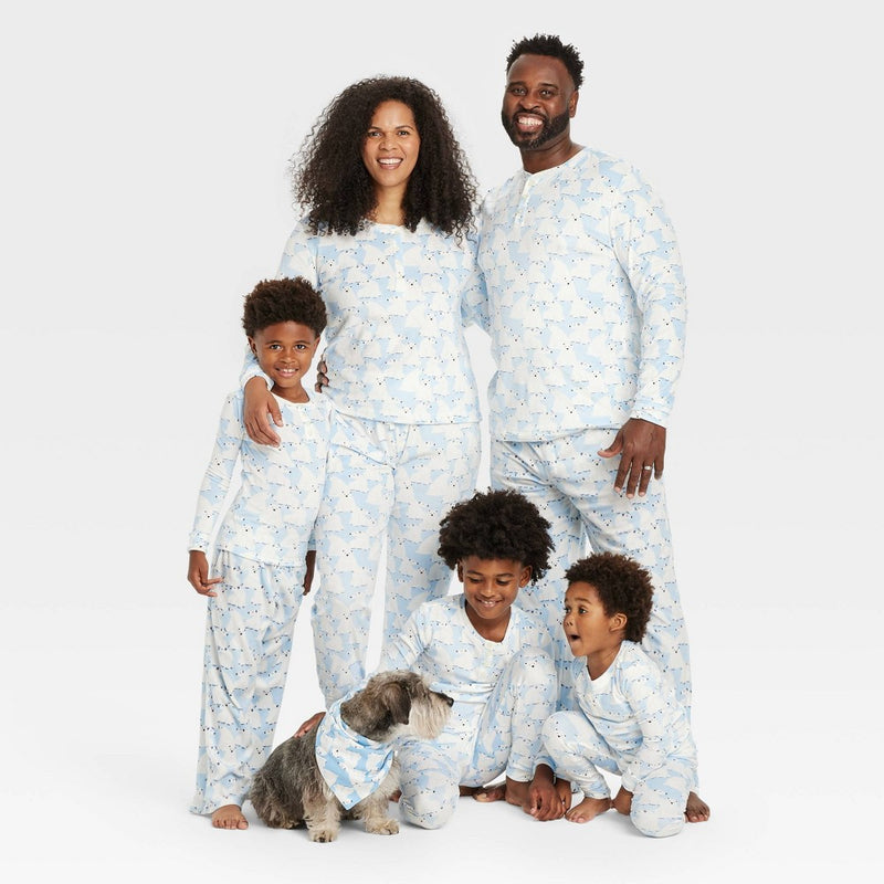 Polar Bear Holiday Matching Family Pajama Wearable Blanket - Wondershop White