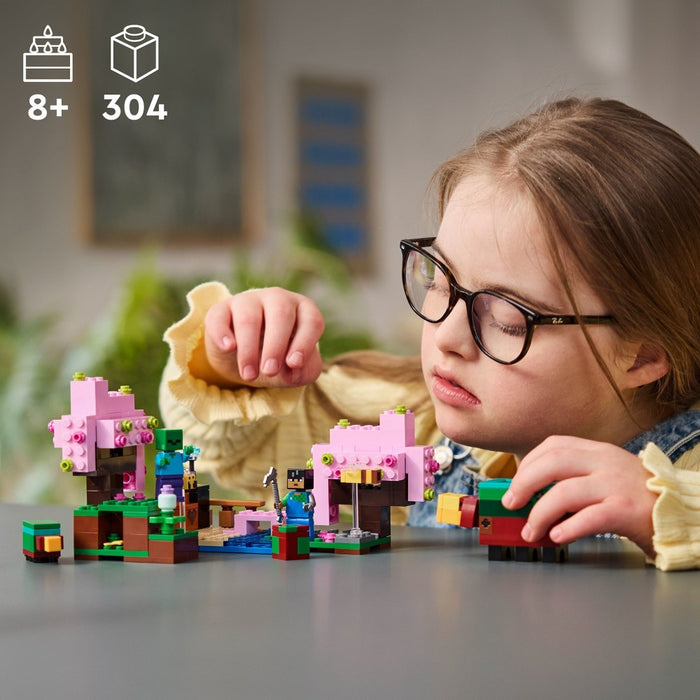 LEGO Minecraft The Cherry Blossom Garden Video Game Toy 21260