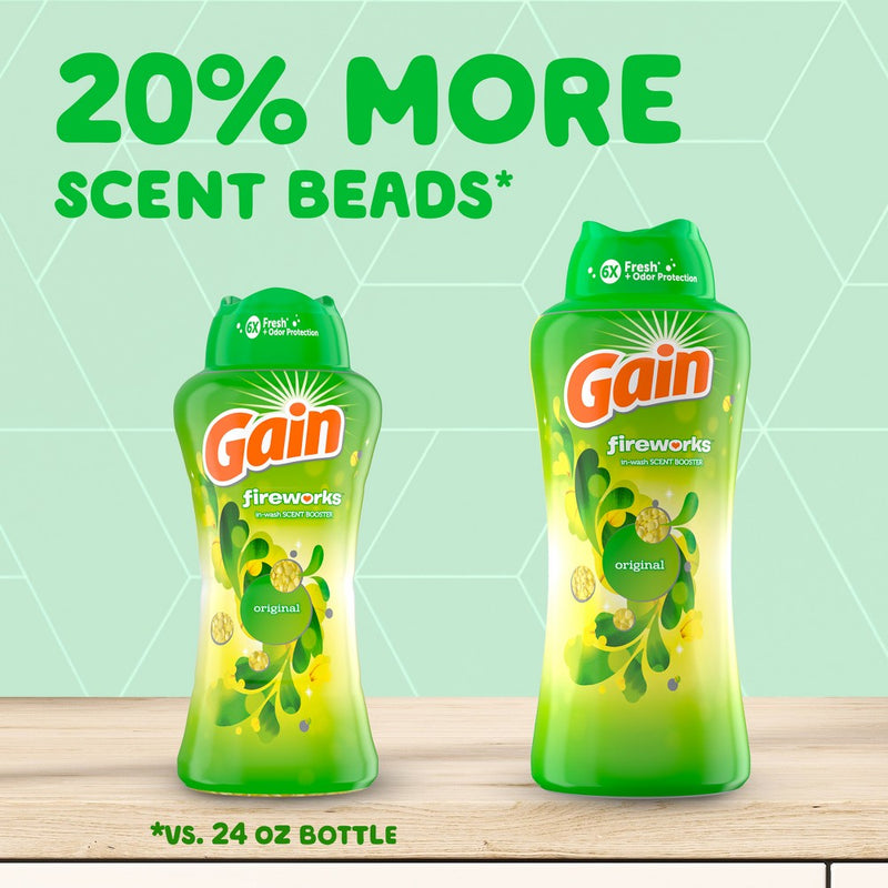 Gain Fireworks Original In-Wash Scent Booster Beads - 30.1oz