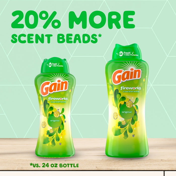 Gain Fireworks Original In-Wash Scent Booster Beads - 30.1oz