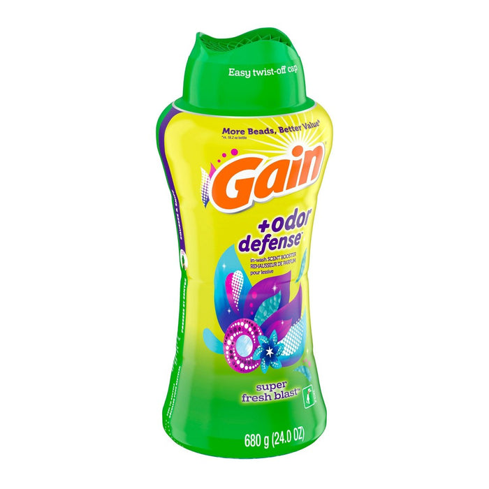 Gain Odor Defense Fireworks In-Wash Scent Booster - Super Fresh Blast - 24oz
