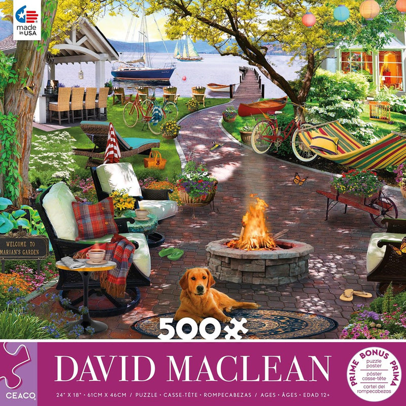 Ceaco David Maclean Marian's Garden 500 pc Puzzle