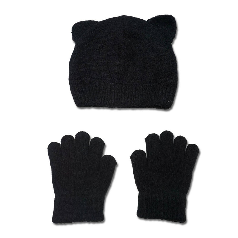 2pc Kids Halloween Cat Hat and Mittens - Bullseye's Playground