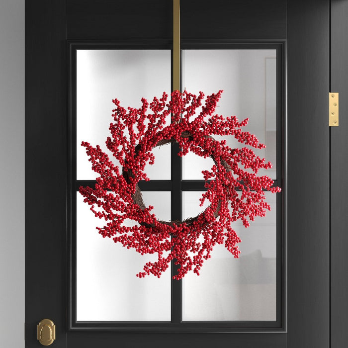 22" Cluster Berry Artificial Christmas Wreath Red - Wondershop
