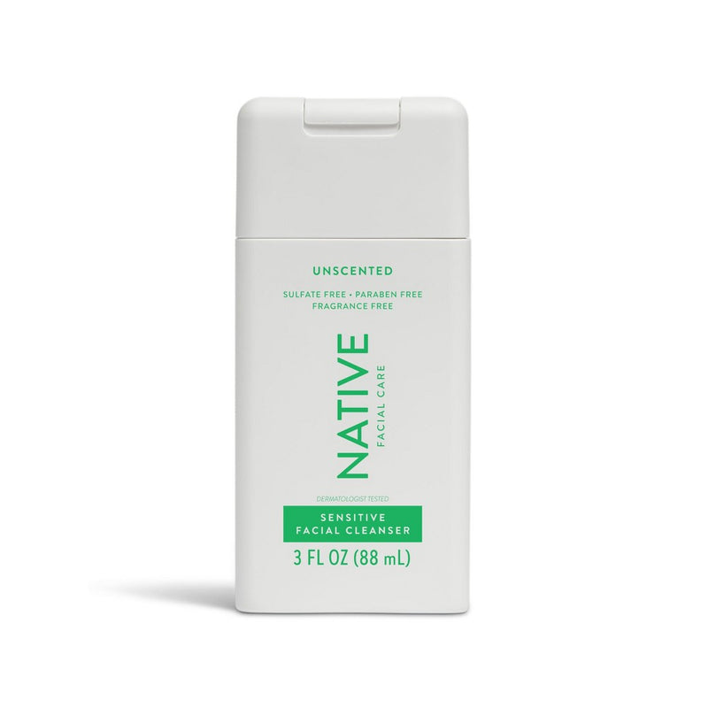Native Sensitive Skin Mini Facial Cleanser - Unscented - 3 fl oz