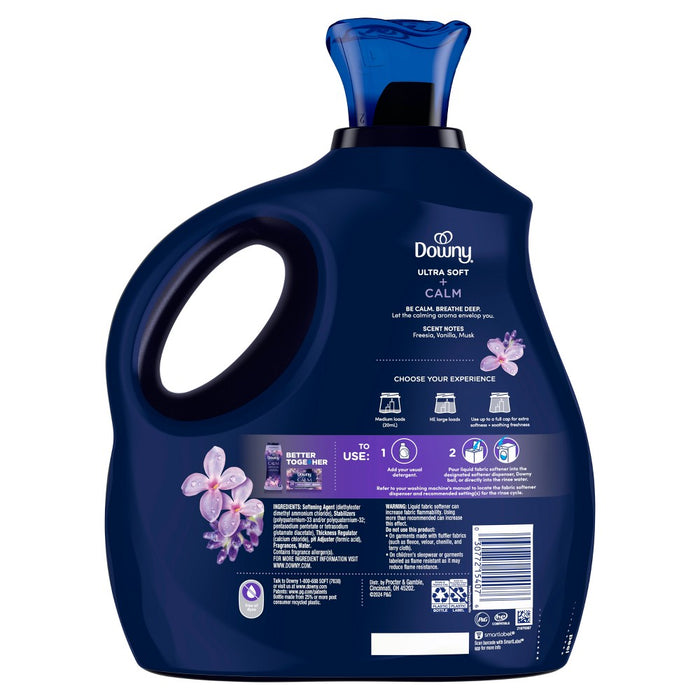 Downy Ultra Soft + Calm Lavender & Vanilla Bean Liquid Fabric Softener - 93 fl oz